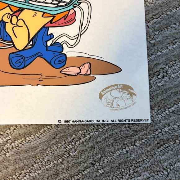 Flintstones Cartoon Artist Cel - Picture 3 of 3